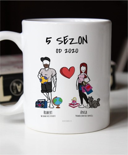 Kubek personalizowany na prezent na rocznicę i Walentynki