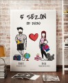 Personalizowany plakat dla nowego małżeństwa