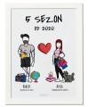 Personalizowany plakat dla nowego małżeństwa