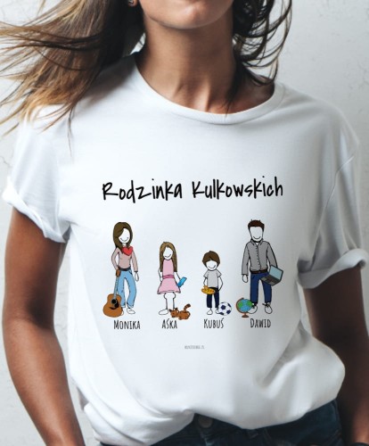 Kubek rodzinny z własnymi postaciami