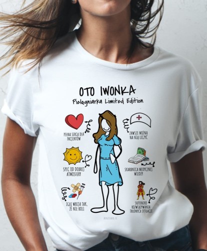 Koszulka personalizowana dla pielęgniarki i lekarza