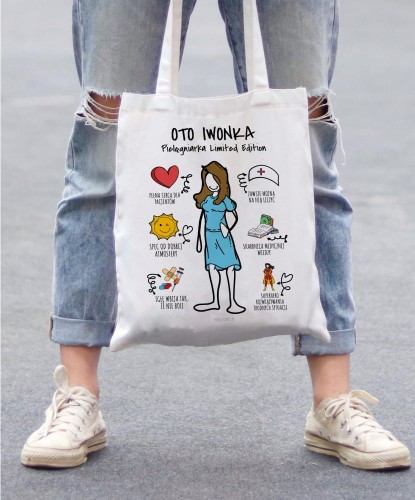 Torba personalizowana na prezent dla pielęgniarki i lekarza