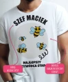 Koszulka personalizowana z własnym tekstem i stworzoną grafiką