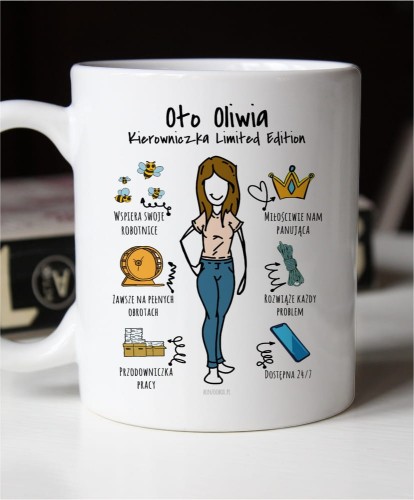 Kubek personalizowany na prezent dla kierowniczki