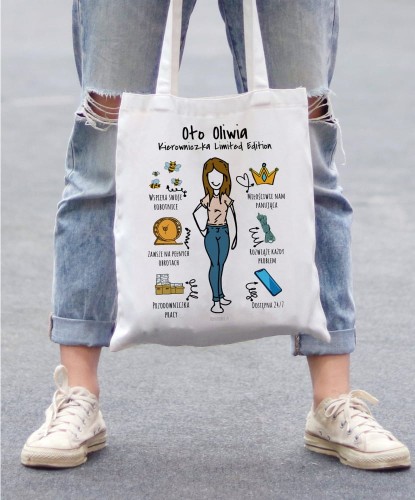 Torba personalizowana na prezent dla kierowniczki