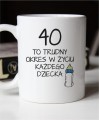 Kubek na 40 urodziny - wpisz wiek
