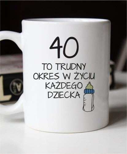 Kubek na 40 urodziny - wpisz wiek