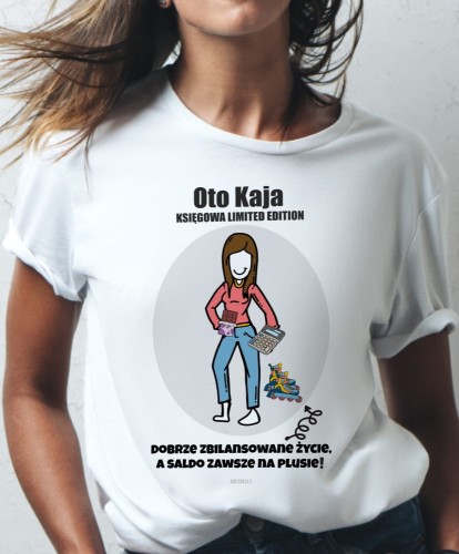 Koszulka personalizowana na prezent dla koleżanki z pracy tworzony ze zdjęcia