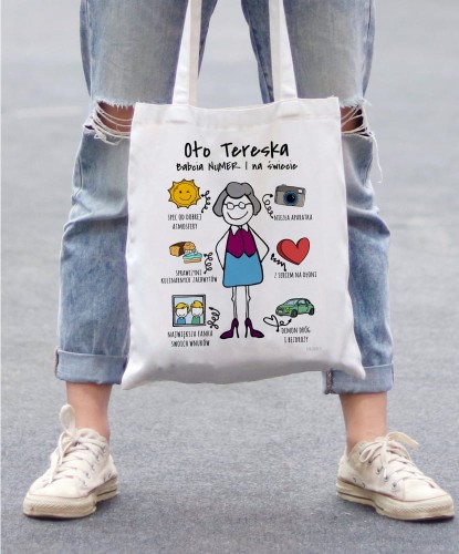 Torba personalizowana na prezent dla babci