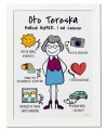 Plakat na prezent dla babci personalizowany