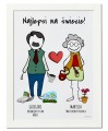 Plakat na prezent dla dziadków