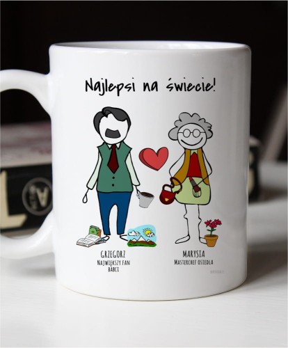 Kubek personalizowany na prezent dla babci i dziadka 