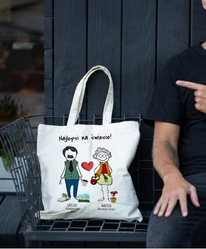 Torba personalizowana na prezent dla babci i dziadka
