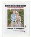 Plakat na prezent personalizowany dla babci i dziadka tworzony ze zdjęcia