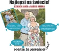 Plakat na prezent personalizowany dla babci i dziadka tworzony ze zdjęcia