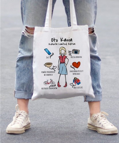 Torba personalizowana na prezent dla niej na Walentynki