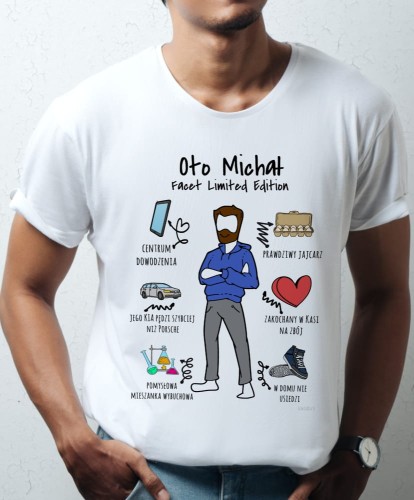 Koszulka na prezent z własną grafiką na prezent walentynkowy