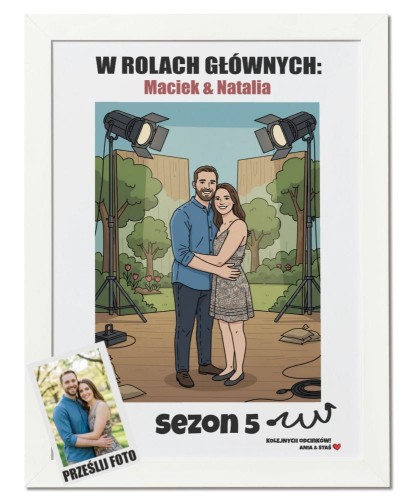 Personalizowany prezent na rocznicę - plakat ze zdjęcia