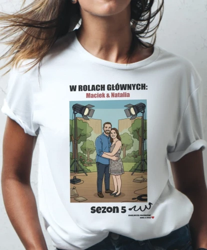 Koszulka personalizowana na rocznicę i walentynki tworzona ze zdjęcia 