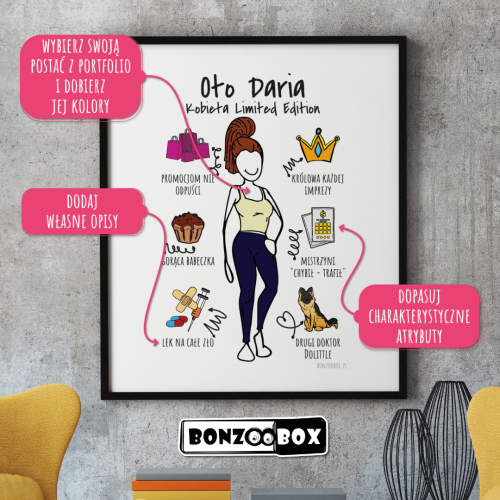 Plakat personalizowany na prezent na Dzień Nauczyciela i zakończenie roku