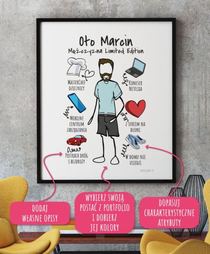 PLAKAT PERSONALIZOWANY NA PREZENT DLA TATY 