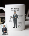 Kubek personalizowany na prezent dla szefa tworzony z własnej podobizny