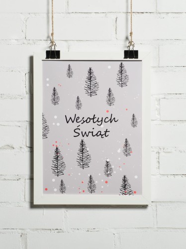 Plakat na święta