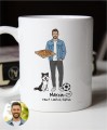 Kubek personalizowany na prezent dla mężczyzny tworzony z własnej podobizny