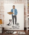 Plakat personalizowany na prezent dla mężczyzny tworzony z własnej podobizny