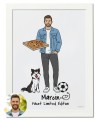 Plakat personalizowany na prezent dla mężczyzny tworzony z własnej podobizny