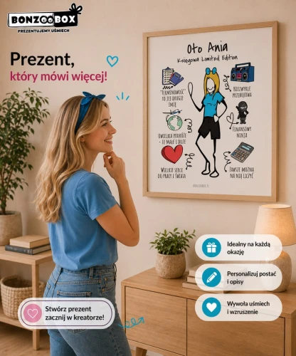 Śmieszny prezent dla koleżanki z pracy – personalizowany plakat na każdą okazję
