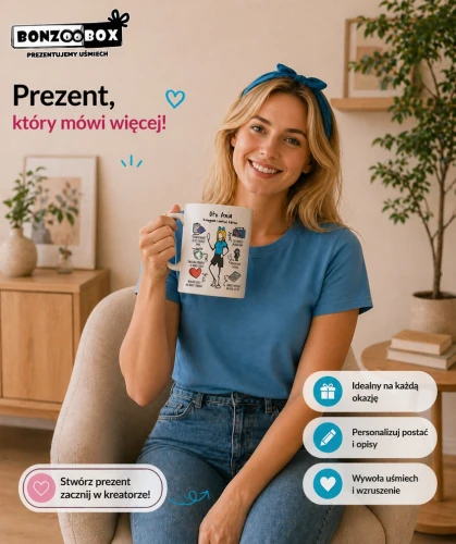 Śmieszny prezent dla koleżanki z pracy – personalizowany kubek na każdą okazję