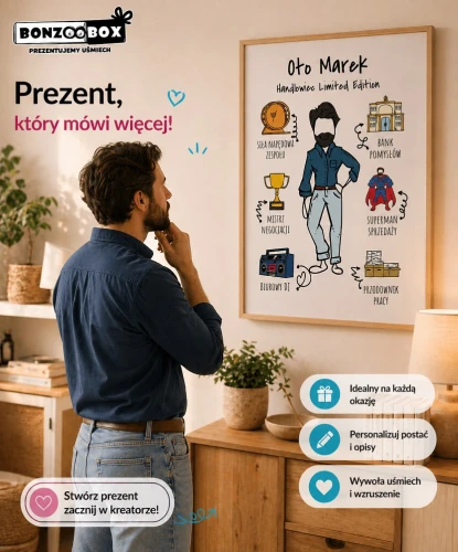 Śmieszny prezent dla kolegi z pracy – personalizowany plakat na każdą okazję