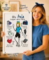 Personalizowany prezent dla koleżanki z pracy – plakat z własną podobizną