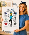 Personalizowany prezent dla koleżanki z pracy – plakat z własną podobizną