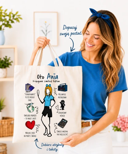 Śmieszny prezent dla koleżanki z pracy – personalizowana torba z nadrukiem