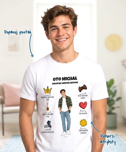 Koszulka personalizowana na prezent dla chłopaka