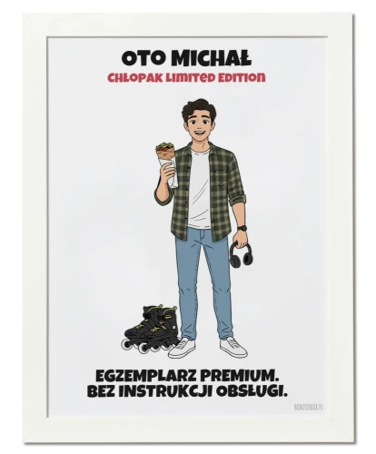 Prezent dla chłopaka - plakat ze zdjęcia i własnym tekstem