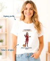 Personalizowana koszulka Halloween dla kobiety z postacią ze zdjęcia