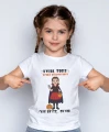 Personalizowana koszulka na Halloween dla dziewczynki z postacią ze zdjęcia