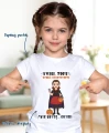 Personalizowana koszulka na Halloween dla dziewczynki z postacią ze zdjęcia