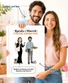 Personalizowany plakat dla pary ze zdjęć - Strasznie dobrana para