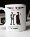Personalizowany kubek dla pary ze zdjęć - zabawne postacie zombie i wampirzycy z imionami