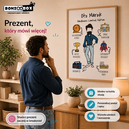 Personalizowany plakat prezent dla kolegi z pracy na pożegnanie
