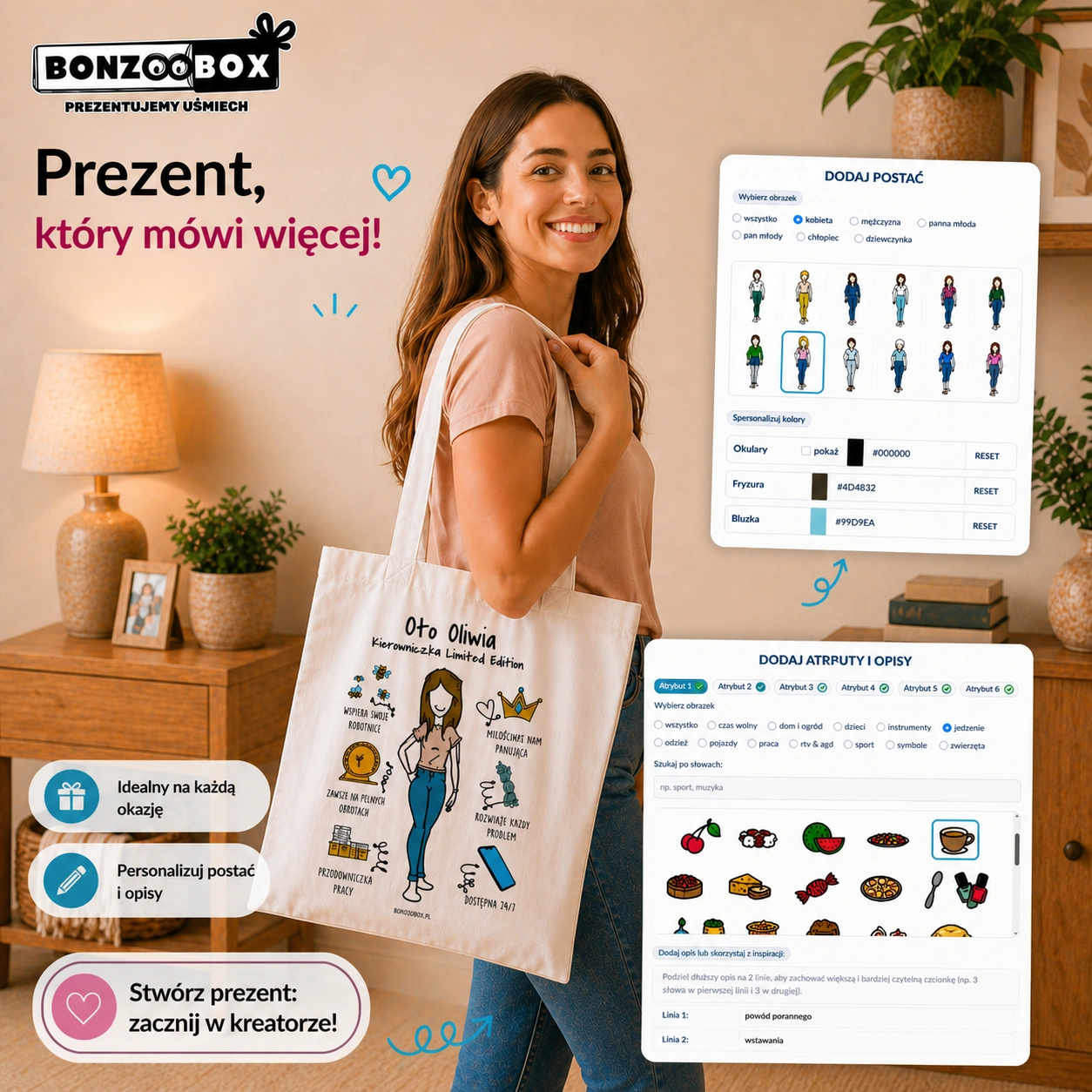 Stwórz personalizowaną torbę – kreator online